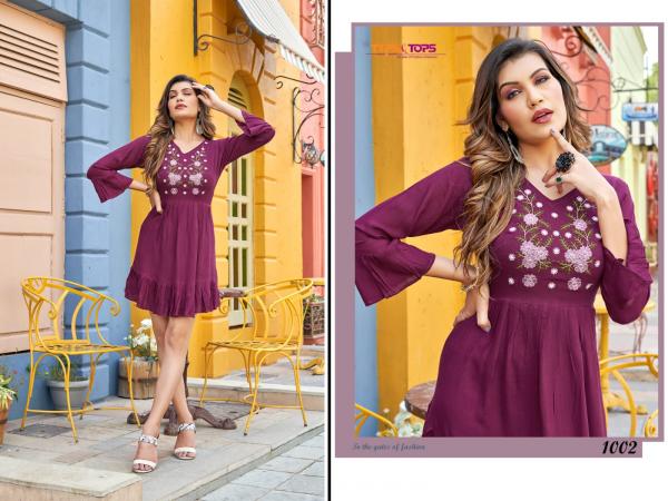 Tips And Tops Yami 2 Fancy Wear Short Kurti Collection